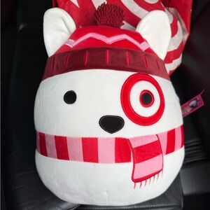Target Snowman Plush with Red and White Scarf